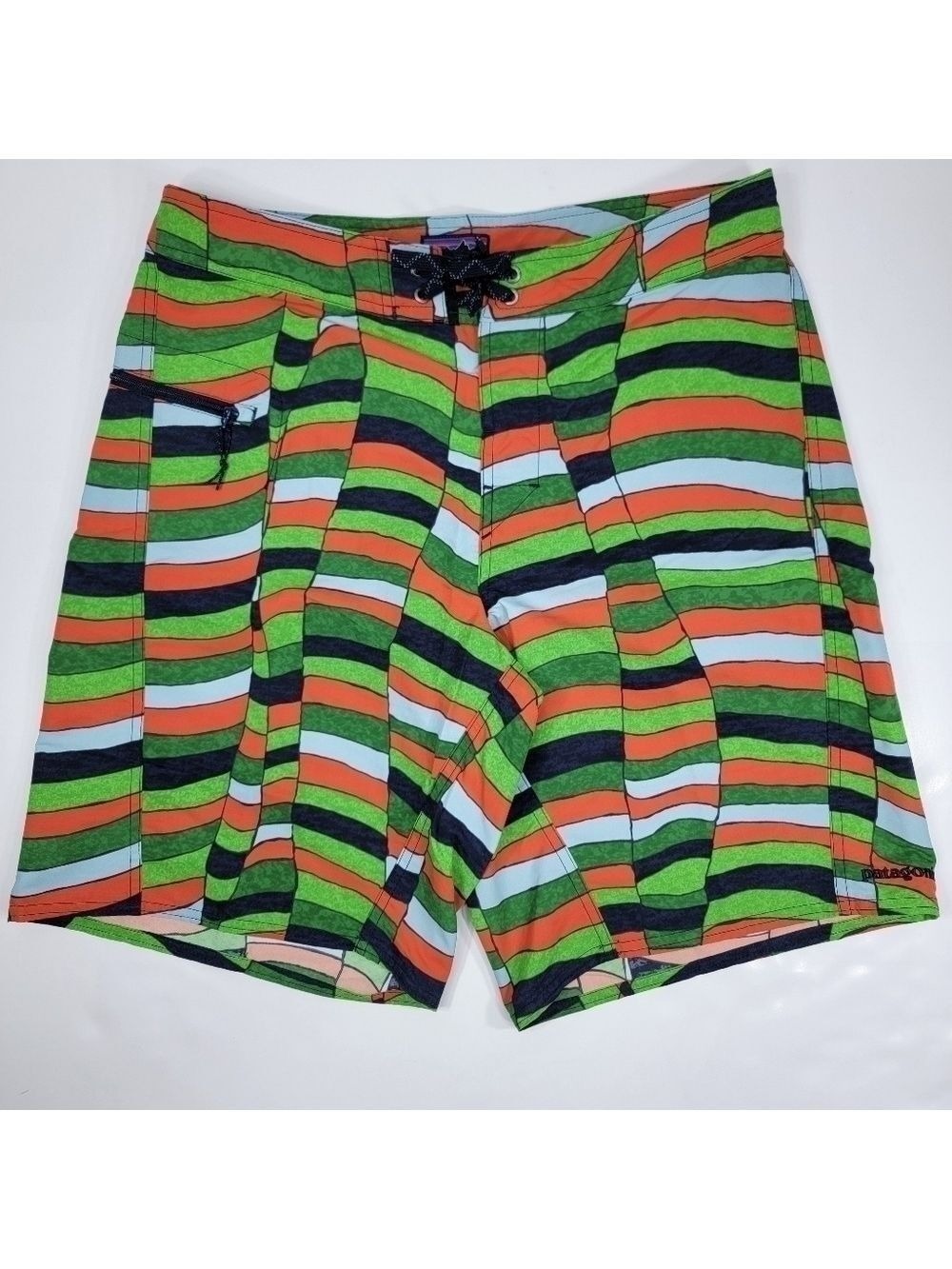 Patagonia Wavefarer Board Shorts Swim Trunks Colorful Loud Surf Retro Men's 32